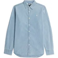 G-Star Clean Slim Fit Long Sleeve Shirt Bleu M Homme