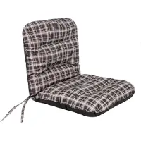 Hobbygarden Coussin pour chaise de jardin "Natalia" 96×48 cm - 7 cm d'épaisseur, hydrofuge & résistant aux UV, facile d'entretien, avec bandes de fixation |
