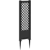 Syfax Trellis avec pique Anthracite 43 x 6 x 165 cm PP