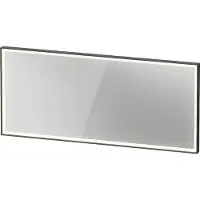Duravit L-Cube Miroirs avec éclairage, angulaires, 1600x700x67mm, graphite aluminium mat, LC7385049490100