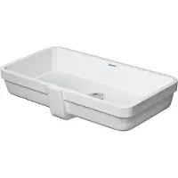 Duravit Vasque encastrée VERO AIR m ÜL o HLB 600x310mm sans trou pour robinet blanc (345 mm, 600 mm)
