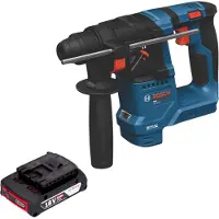 Bosch Marteau perforateur sans fil GBH 18V-18 Professional 18 V, 1,5 J, SDS plus, sans balais + 1 batterie 2,0 Ah - sans chargeur