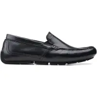 Clarks Markman Plain Mocassins en Noir Cuir 45