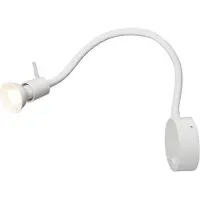 SLV Applique Dio Flex Plate avec interrupteur & bras flexible GU10 blanc