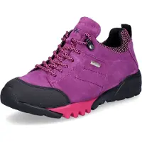Waldlaufer Chaussures de randonnée pour femmes H-Amiata, modèle à lacets, style sportif, couleur rouge, compatibles avec des semelles intérieures amovibles