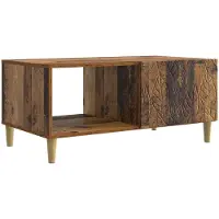 Syfax Table basse Bois ancien 90 x 50 x 40 cm Bois d'ingénierie