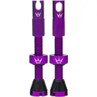 Chris King Valves Peatys X Chris King MK2 Tubeless, 1 paire, sans chambre à air, 60 mm, violet, PTV2-60-VLT-12