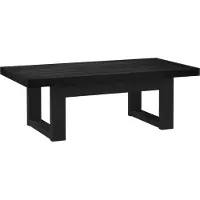 vidaXL Table basse NOAIN noire 119 x 60 x 40 cm en pin massif
