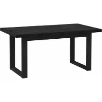 vidaXL Table à manger NOAIN 160 cm en pin massif noir, rectangulaire