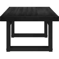 vidaXL Table basse NOAIN noire 119 x 60 x 40 cm en pin massif