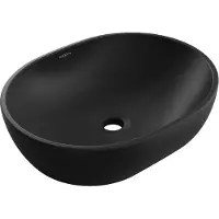 Mexen Viki lavabo à poser 48 x 35 cm, noir mat - 21054885