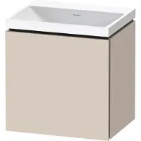 Duravit L-Cube c-shaped Ensemble suspendu, 1 porte, charnière à gauche, sans trop-plein, sans trou pour robinetterie, 450x480x350mm, LC6948N83830000