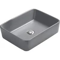 Mexen CATIA lavabo sur plan 48x37 cm gris clair mat (21314861)