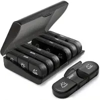 OEM Ensemble de voyage comprenant 2 valises, ensemble de 3 valises transportables pendant 7 jours avec de grandes valises individuelles (noir)