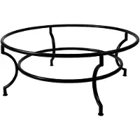 Marrakesch Orient & Mediterran Interior Structure métallique pour table, fabriquée à la main, forgée artisanalement, de couleur noire, hauteur 80 cm