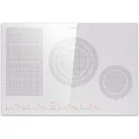 Klarstein Plaque Induction en Céramique de 7200W, Plaque de Cuisson Electrique à Induction, Plaque Induction 4 Feux, Tables de Cuisson, Plaques chauffantes Flex Zone, Rechaud Electrique Cuisine