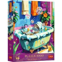 Trefl Puzzle Premium Plus 1000 « Miaou, détente, recommence » -