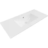 Mexen Atena lavabo encastré 100 x 46 cm, blanc - 25011000