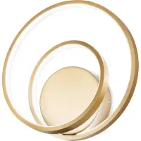 Ideal Lux OZ AP applique avec diffuseur en caoutchouc structure laiton design circulaire moderne