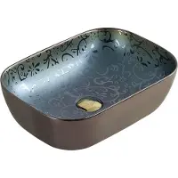 Mexen Lavabo RITA motif vert/or 45 cm