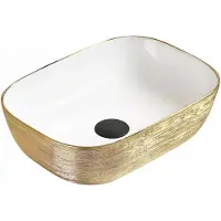 Mexen Lavabo RITA or blanc ligne 45 cm