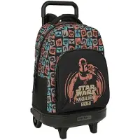Safta Sac à Dos à Roulettes Compact Extraible Mandalorian & Grogu 33l 33x22x45 Cm