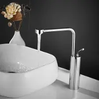 OEM Mitigeur de lavabo à une poignée, modèle haut, chromé, montage monotrou, laiton
