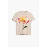 Desigual T-shirt jaune foncé / rouge / blanc cassé