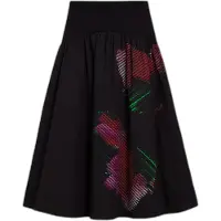 Desigual Jupe vert fluo / rose clair / rouge / noir