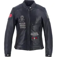 Von Dutch X Helstons Pretty Blouson en cuir de moto pour femmes Taille