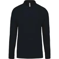 Kariban Polo à manches longues pour hommes de . Piqué de coton