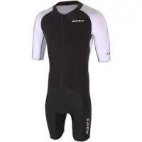 Zone3 Lava Long Distance Aero Short Sleeve Trisuit Blanc,Noir XL Homme