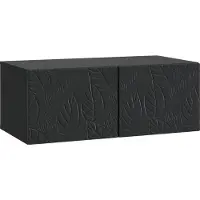 vidaXL Meuble TV mural 59,5 x 31 cm Noir Panneau de particules