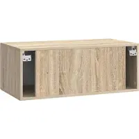 vidaXL Meuble TV mural 78,5 x 41 x 30 cm Chêne Sonoma