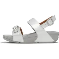 Original Brands FITFLOP Sandales à bride arrière FitFlop Lulu Ultra-Jewel Metallic, couleur argent, taille 39