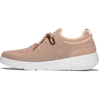 FitFlop Super-Q Knit, chaussures de sport slip-on à lacets, couleur beige, taille 36