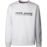 Pepe Jeans pour homme. PM5800029 Sweatshirt Matthew blanc (M), Casuel, Coton