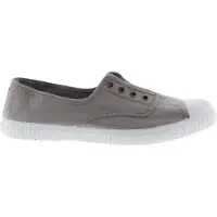 Victoria 1915 - Chaussures sans lacets pour femme en coton, gris (Gris), 106623-12