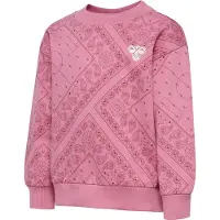 Hummel Mini Loose Paisley Aop Sweatshirt Rose 104 cm Enfants