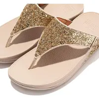 FitFlop Tongs LULU GLITTER TOE-THONGS femmes - Doré - 39