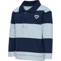 Hummel Mini Loose Stripe Long Sleeve Polo Bleu 86 cm Enfants