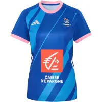 Adidas T-shirt fonctionnel 'Ffhb' bleu / azur / orange foncé / blanc