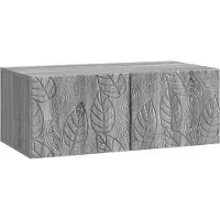 vidaXL Meuble TV mural 98 x 31 cm Gris Bois de Sonoma