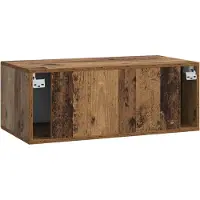 vidaXL Meuble TV mural 98 x 41 x 30 cm Bois recyclé et panneaux dérivés du bois