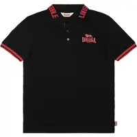 Lonsdale Byermoor Short Sleeve Polo Noir S Homme