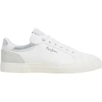 Pepe Jeans Baskets basses 'KENTON COURT' gris / argent / blanc