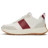 FitFlop F-Mode Flow : Baskets en cuir et daim, couleur blanche, taille 40