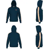 Kappa 222 Banda Madison Hoodie Bleu L Homme