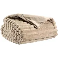 Vivaraise Alice Couverture beige - 130 x 160 cm