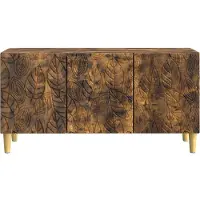 vidaXL : Meubles TV, 99 x 34,5 x 50 cm, bois imitation chêne fumé